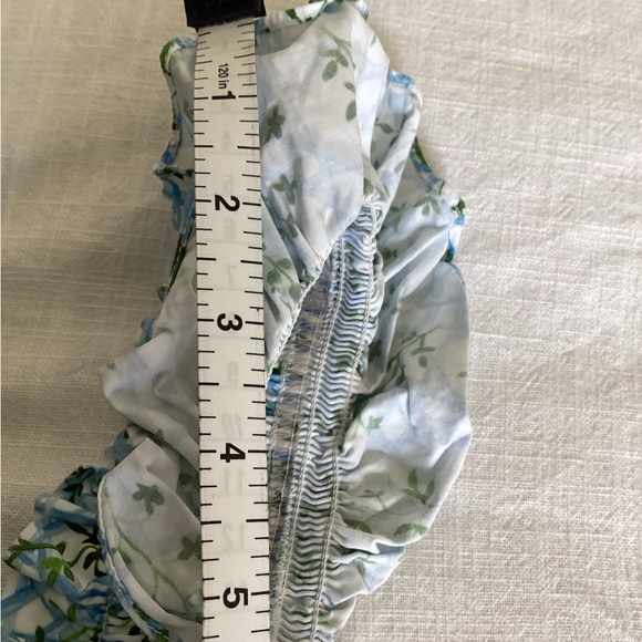 Hill House Home The Ellie Nap Dress Blue Basketweave Vine Size XS - Picture 12 of 14